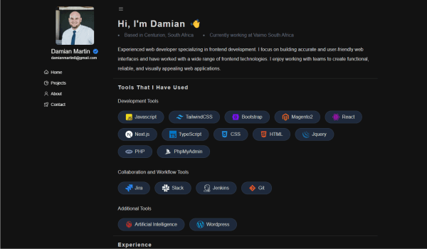 Damian Profile